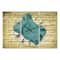 Designart Nautical & Coastal Blue Sea 3 Panel Oversized Wall Clock